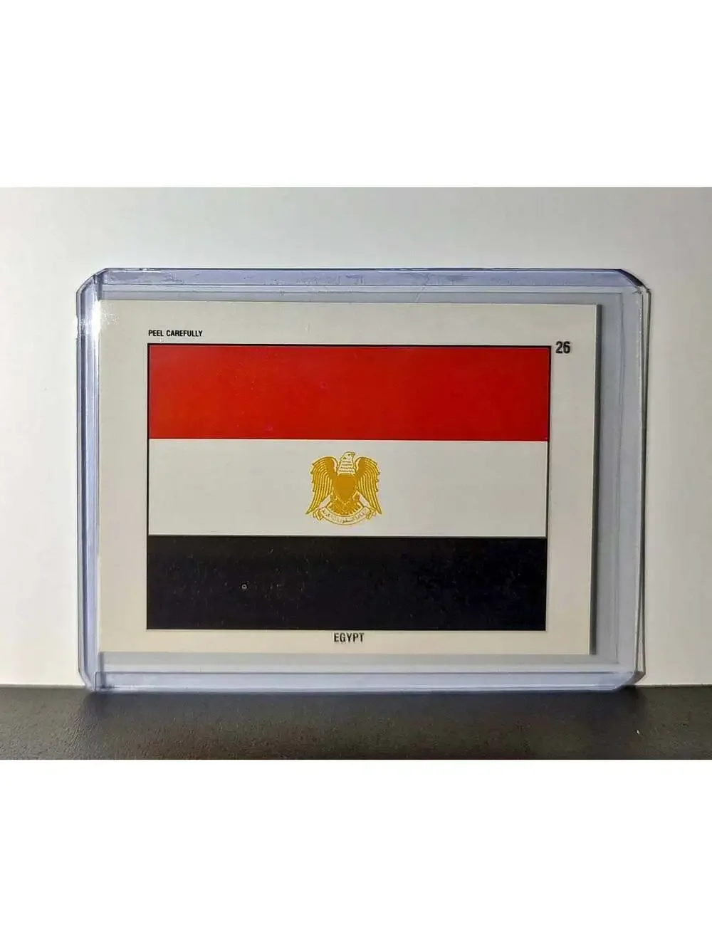 Egypt Flag 1991 Topps Desert Storm #26 Sticker Card